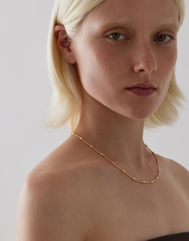 Najo - Piantina Yellow Gold Necklace (45cm+ext)