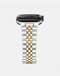 Friendie - Stainless Steel Link Bracelet Band - The Perth - Apple Watch Compatible
