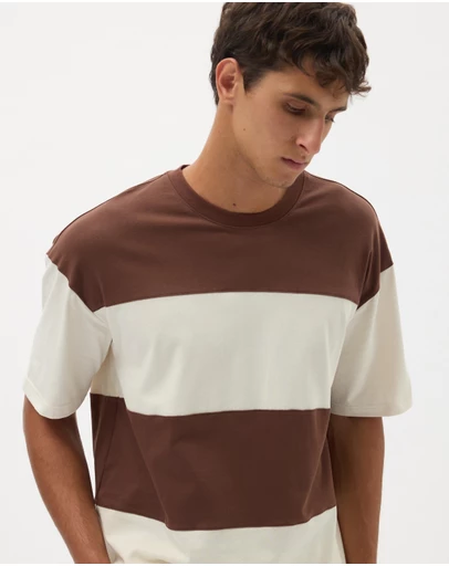 AERE - Block Stripe Tee