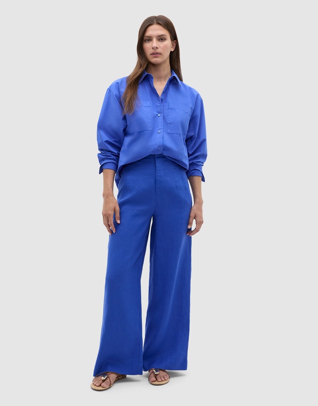 Seed Heritage - Core Linen Waisted Pant