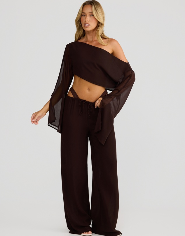 Vacay Swimwear - Bella Pant Chocolate