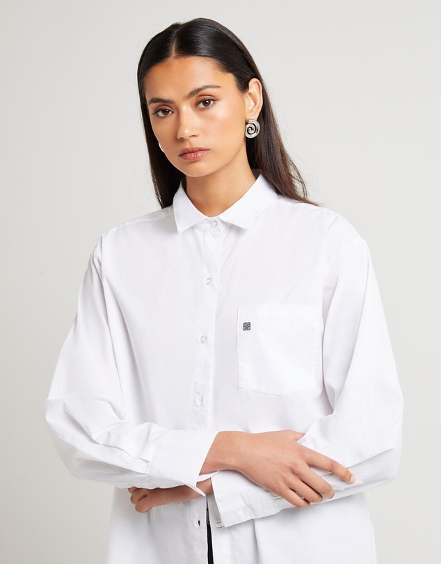 Subtitled - Oversized Poplin Shirt