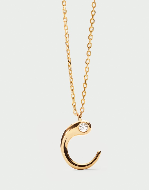 PDPAOLA - Initial 2026 C Pendant Necklace