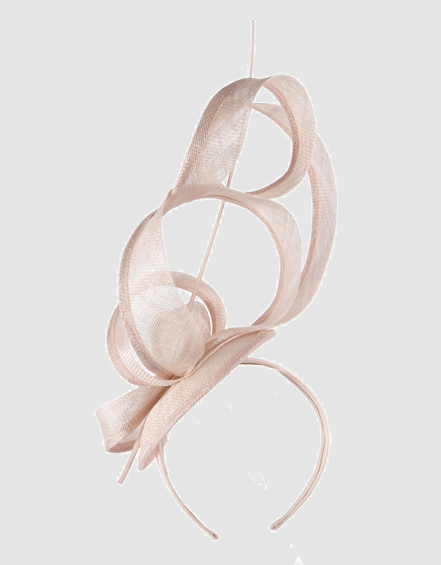 Max Alexander - Tall Nude Sinamay Fascinator Headband