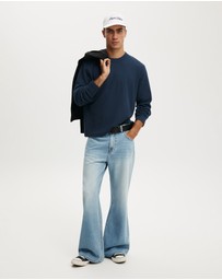 Cotton On - Cropped Fit Textured Long Sleeve