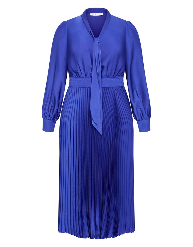 City Chic - Plus sizeMarily Pleat Midi Dress - sapphire