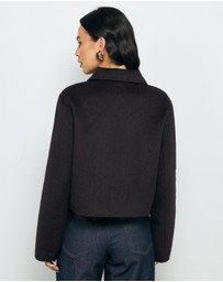 AERE - Lola Double Faced Wool Blend Coat