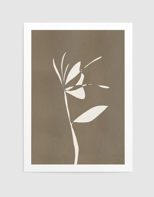 Olive et Oriel - Muted Petals No 6 by Shatha Al Dafai Art Print