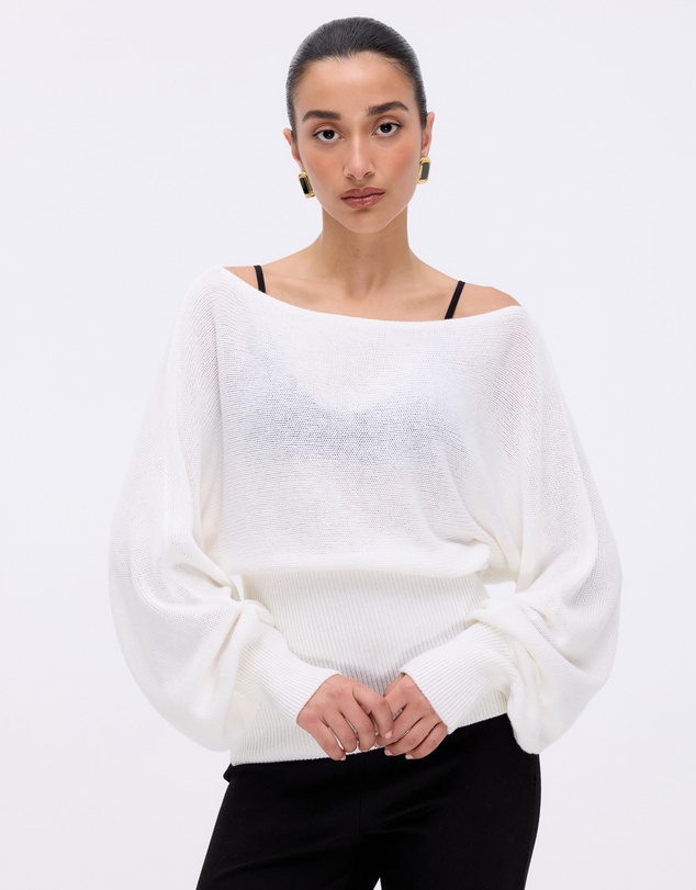 Minima Esenciales - Oriel Off Shoulder Knit Top