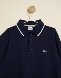 BOSS - Long Sleeve Polo - Kids-Teens