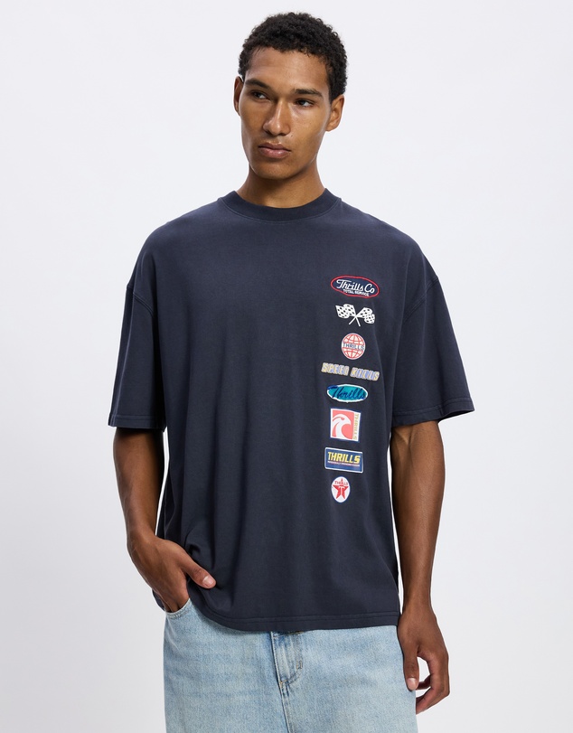 Thrills - Total Service Stacked Box Fit Oversize Tee