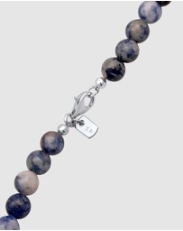 Kuzzoi - ICONIC EXCLUSIVE - Necklace Beads Vintage with Agate Beads in 925 Sterling Silver