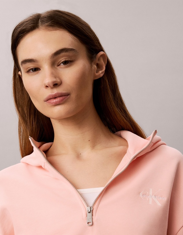 Calvin Klein Jeans - Monologo Terry Cropped Hoodie