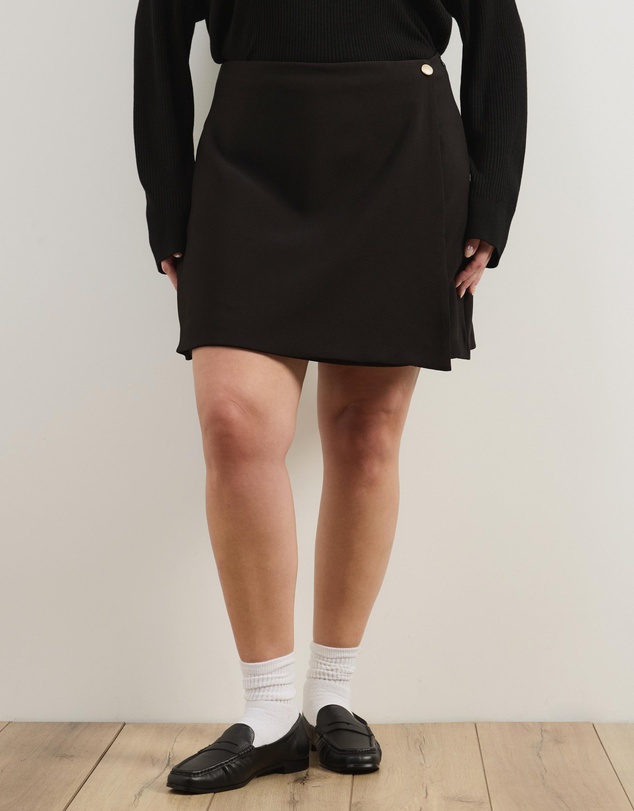 Atmos&Here Curvy - Ayla Wrap Tailored Skirt