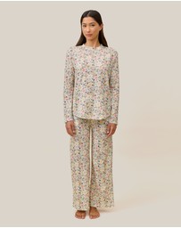 Papinelle - Meribel Organic Cotton Knit Long Sleeve Tee and Wide Leg Pant