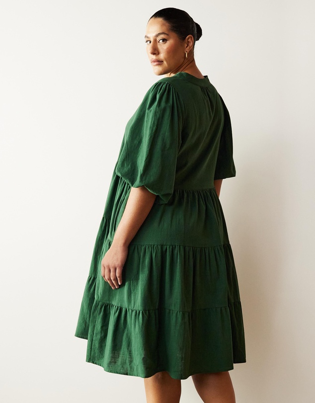 Atmos&Here Curvy - Eydis Cotton Midi Dress