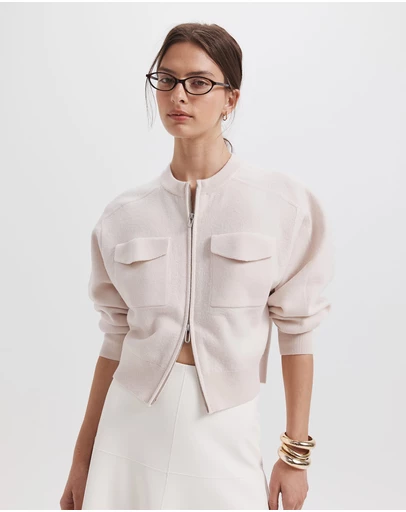 SABA - Amaya Boiled Wool Bomber