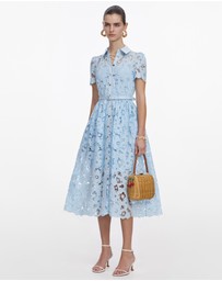 Self Portrait - Lace Collared Midi Dress