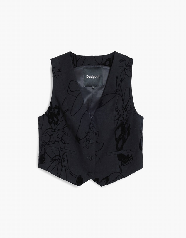 Desigual - Tailor Flocked Vest
