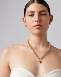 Michael Hill - Twisted Circle Pendant Connector in 10k Yellow Gold