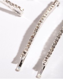 Lovisa - Silver Mini Crystal Pin 6-Pack