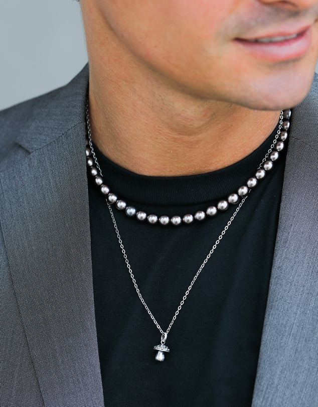 Kuzzoi - ICONIC EXCLUSIVE - Mushroom Pendant Cable Chain Necklace in 925 Silver