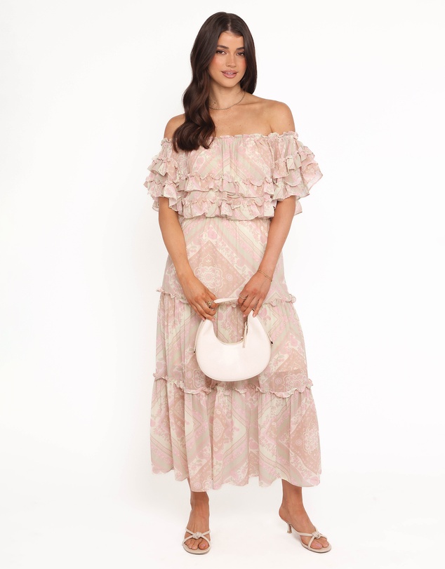Petal & Pup - Lovine Maxi Dress - Sage Paisley