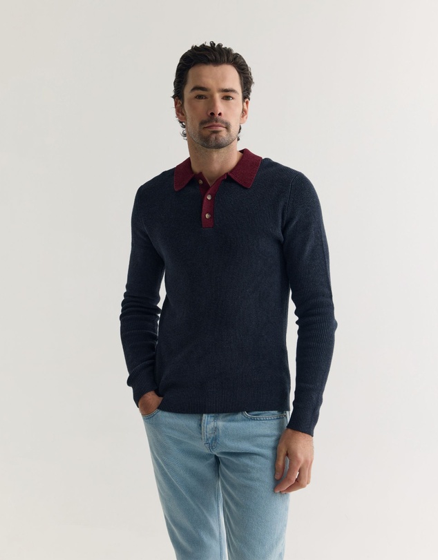 Oxford - Sam Contrast Collar Knit