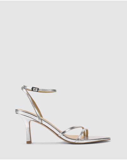 Silver Metallic Leather