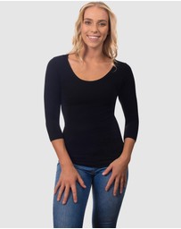 B Free Intimate Apparel - Bamboo 3/4 Sleeve Top