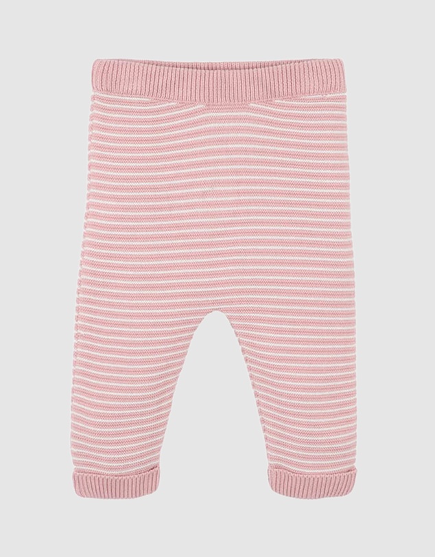 Bebe by Minihaha - Fern Stripe Organic Knitted Leggings - Babies