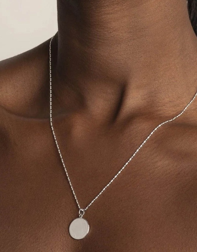 Medley Jewellery - Full Moon Pendant in Silver