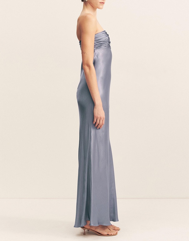 Shona Joy - La Lune Strapless Ruched Bodice Maxi Dress