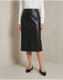 Mossée - Emma Leather Pencil Skirt