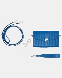 Wolf - Wolf Mimi Crossbody Bag with Wristlet Blue