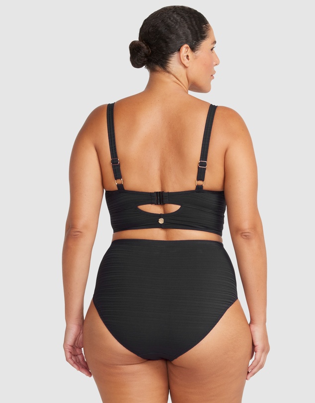 Artesands - Aria Black Cezanne Midriff Underwire Bikini Top