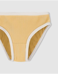 Zulu & Zephyr Mini - Mini Stripe Rib Bikini Bottoms - Kids