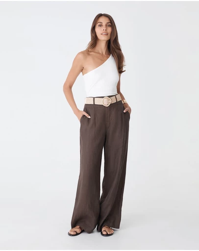 Forcast - Ivy Linen Wide Leg Pants