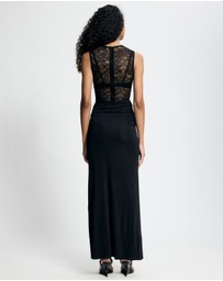 Lover - Odette Lace Contrast Maxi Dress