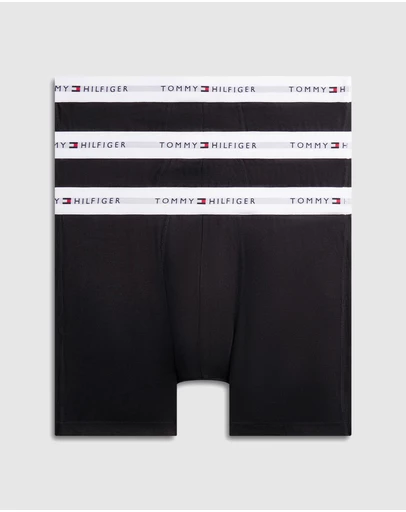 Tommy Hilfiger - 3-Pack Signature Logo Waistband Boxer Briefs