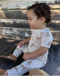 Purebaby - Rib Short Sleeve Growsuit -Kids-Babies