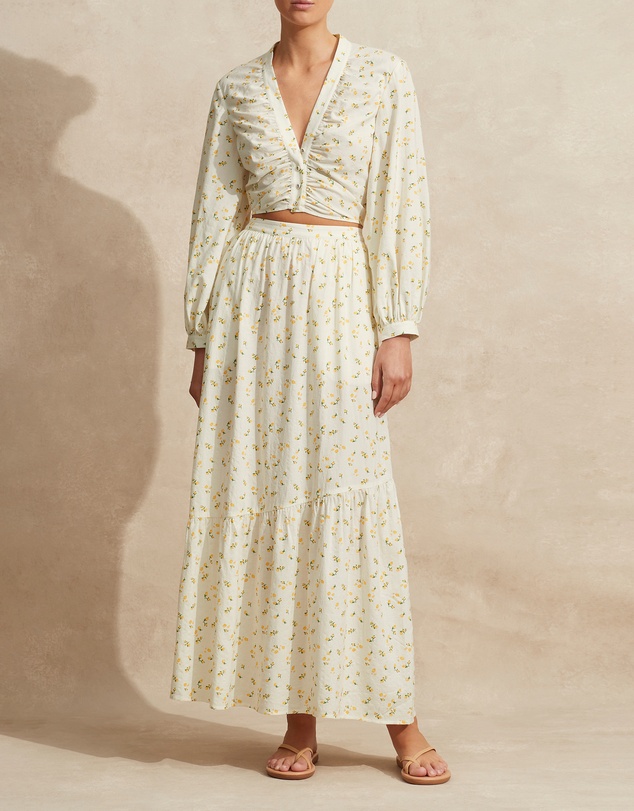 Peony - Asymetrical Tiered Skirt
