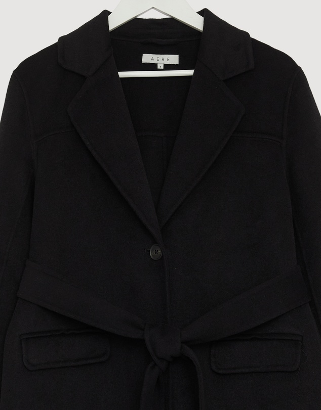 Revibe - Repaired AERE Orla Double Faced Wool Coat - AU 8