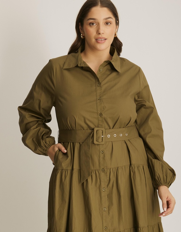 Atmos&Here Curvy - Aria Two Tiered Maxi Dress