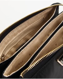 GUESS - Latona Mini Tri Comp Top Zip Nylon Bag