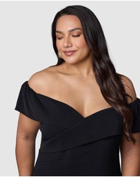 Pink Dusk by Curve Project - Dark Desires Midi Dress