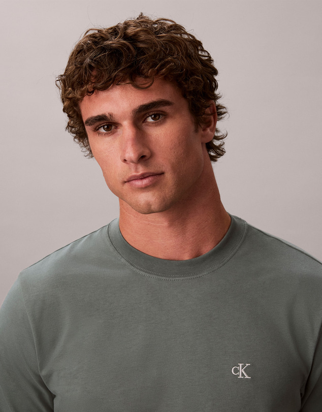 Calvin Klein Jeans - Embroidered Monogram Logo Relaxed T-Shirt