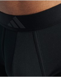 adidas Sportswear - 2 Pack Active Flex Cotton 3 Stripes Low Rise Trunk Underwear