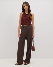 Dazie - Work Wife Stripe Tailored Pants