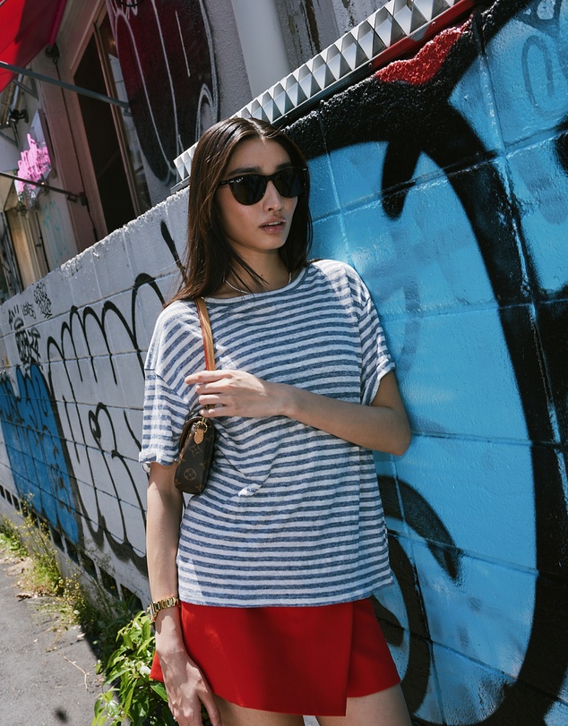 CAMIXA - Francy Linen Jersey T-Shirt Top